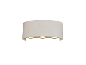 D0450  Leoni Wall Light 6W LED IP54 Sand White